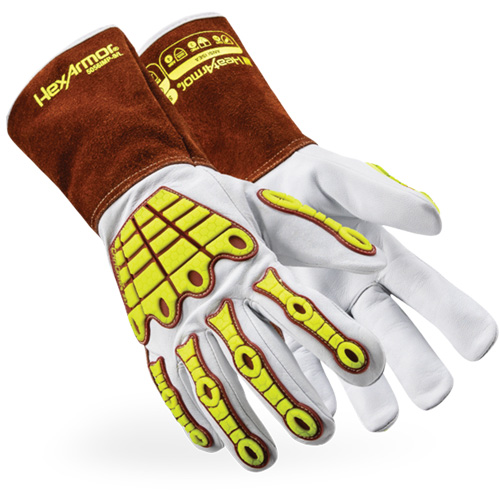 HeatArmor&reg; 5056IMP Welding Gloves, Grain Goatskin, Size X-Small Les Distributions ICE