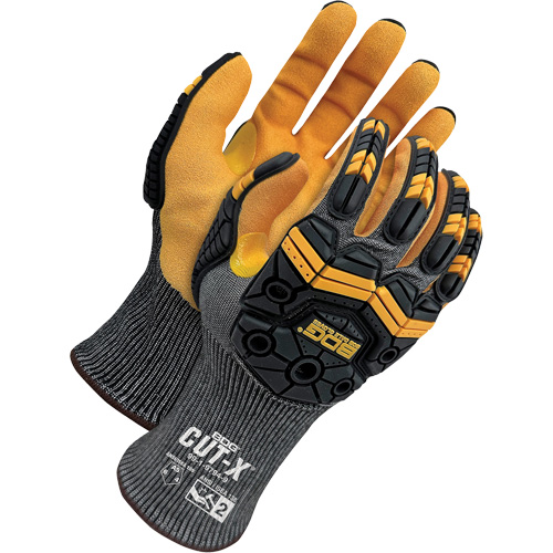 Gants antichocs r&eacute;sistants &agrave; la coupe pour &eacute;crans tactiles Cut-X, 12, Paume en Mousse de nitrile, Poignet &eacute;lastique Les Distributions ICE