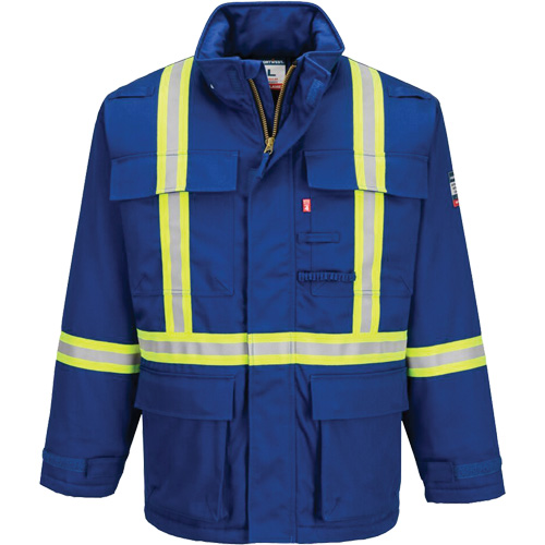 Bizflame&reg; 88/12 Insulated Winter Parka, Blue, Small Les Distributions ICE