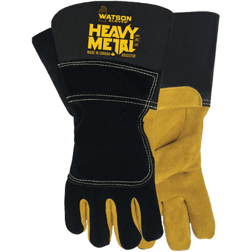 Black Velvet Winter Heavy Metal Welding Gloves, Size Small, Split Elkhide Shell, ASTM ANSI Level A5 Les Distributions ICE