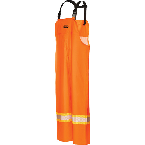 R805 Hurricane Bib Pants, Small, High Visibility Orange Les Distributions ICE