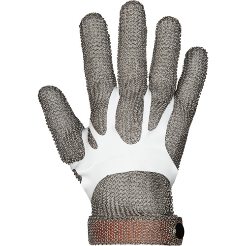 Gants en maille m&eacute;tallique MMG conformes aux normes alimentaires, Taille 2T-petit, Enveloppe en Acier inoxydable, ASTM ANSI niveau A9 Les Distributions ICE