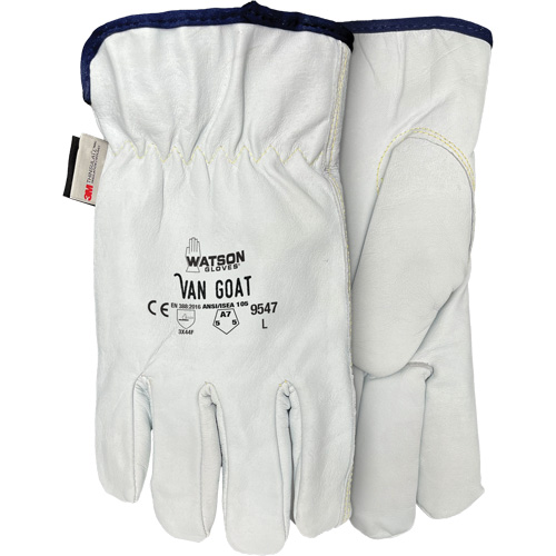 9547 Van Goat Cut Protection Gloves, X-Small, Grain Goatskin Palm, Thinsulate/Steel/Polyester/Para-Aramid Inner Lining Les Distributions ICE