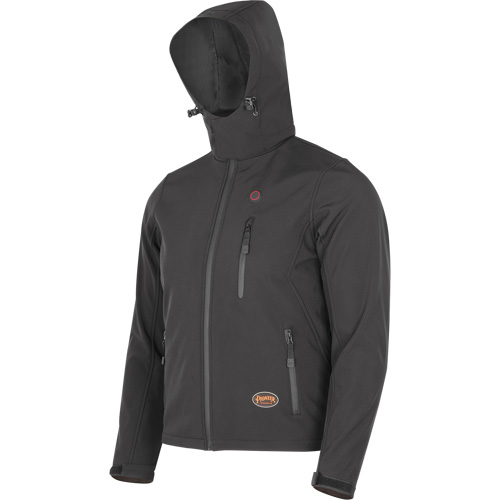 Veste chauffante Softshell, Hommes, Petit, Noir Les Distributions ICE