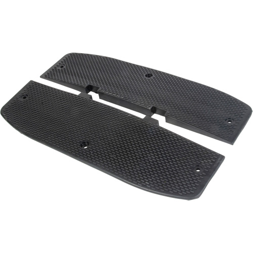 Speed Hump End Caps, Rubber, 2' L x 16" W x 1-1/4" H Les Distributions ICE