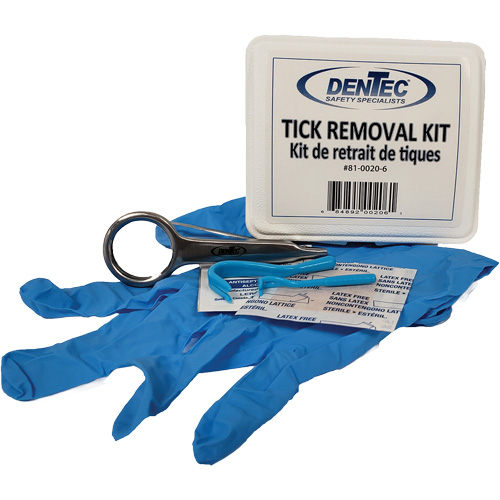 Trousse d'&eacute;limination des tiques, Boîte en plastique Les Distributions ICE