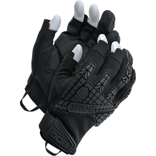 X-Site&reg; Impact Trigger Finger Gloves, Suede Palm, Size X-Small Les Distributions ICE
