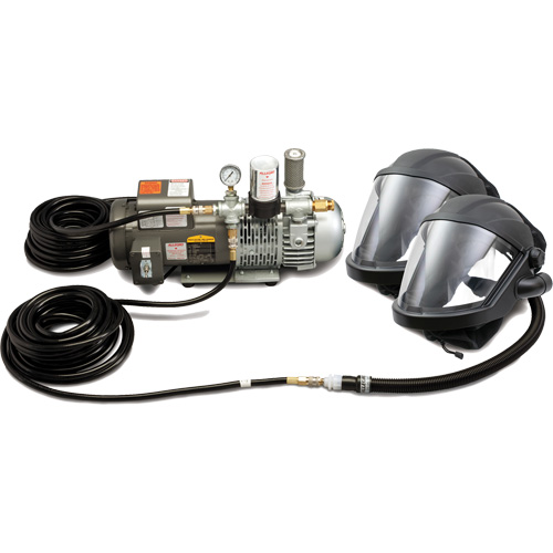 Syst&egrave;me de protection &agrave; alimentation en air MAXSHIELD pour 2 travailleur Les Distributions ICE