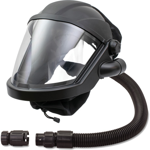 MAXSHIELD&reg; Supplied Air Respirator Shield with Cooler, Universal, Facepiece Les Distributions ICE