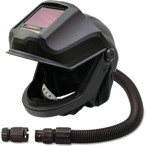 Masque respiratoire &agrave; adduction d'air et casque de soudage &agrave; visi&egrave;re relevable avec ADF et refroidisseur DEFENDER, Universel, Pi&egrave;ce faciale Les Distributions ICE