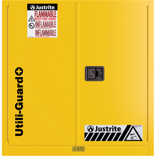 Utili-Guard+ Flammable Safety Cabinet, 30 gal., 1 Door, 43" W x 44" H x 22" D Les Distributions ICE