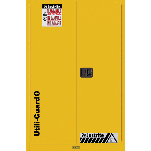 Armoire de s&eacute;curit&eacute; pour produits inflammables Utili-Guard+, 90 gal., 2 Porte(s), 43" La x 65" h x 37" p Les Distributions ICE