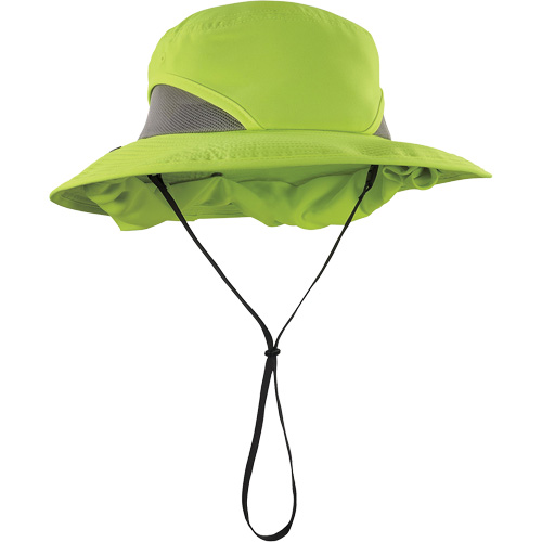 Chapeau de garde forestier 8934 Chill-Its avec prot&egrave;ge-nuque, grand/tr&egrave;s-grand, Lime haute visibilit&eacute; Les Distributions ICE