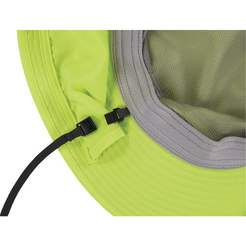 Chapeau de garde forestier 8934 Chill-Its avec prot&egrave;ge-nuque, grand/tr&egrave;s-grand, Lime haute visibilit&eacute; Les Distributions ICE