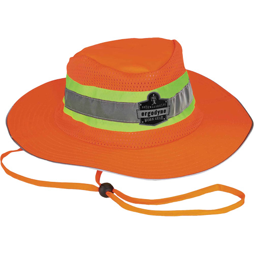 Chapeau de soleil de garde forestier GloWear 8935, 2T-grand/3T-grand, Orange haute visibilit&eacute;, Polyester Les Distributions ICE