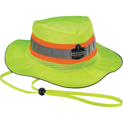 Chapeau de soleil de garde forestier de refroidissement en microfibre Chill-Its 8935MF, 2T-grand/3T-grand, Lime haute visibilit&eacute; Les Distributions ICE