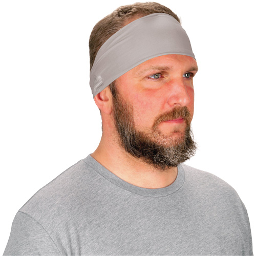Chill-Its 6634 Performance Knit Cooling Headband, Grey Les Distributions ICE
