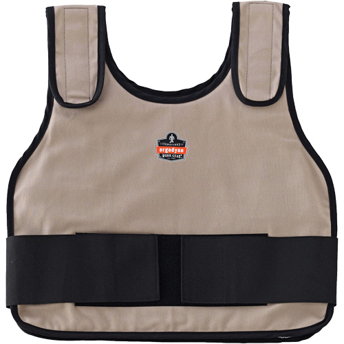 Chill-Its 6230 Standard Phase Change Cooling Vest with Rechargeable Packs, Small/Medium, Khaki Les Distributions ICE