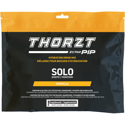 THORZT Sugar-Free Solo Shot Hydration Drink Mix, Single Serve, Tropical Les Distributions ICE