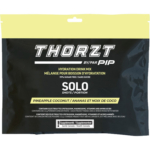 THORZT Sugar-Free Solo Shot Hydration Drink Mix, Single Serve, Pineapple-Coconut Les Distributions ICE