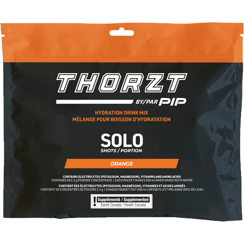 THORZT Sugar-Free Solo Shot Hydration Drink Mix, Single Serve, Orange Les Distributions ICE