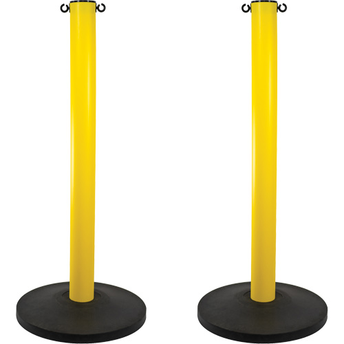 Industrial Stanchion, 37" High, Yellow Les Distributions ICE