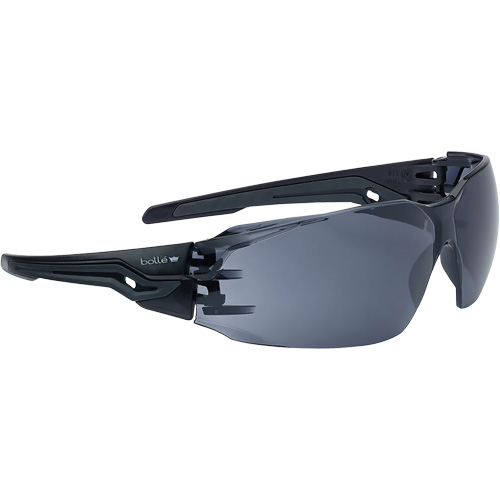 Lunettes de s&eacute;curit&eacute; BSSI Silex+, Lentille Gris/Fum&eacute;e, Antibu&eacute;e/Anti-&eacute;gratignures, ANSI Z87+ Les Distributions ICE