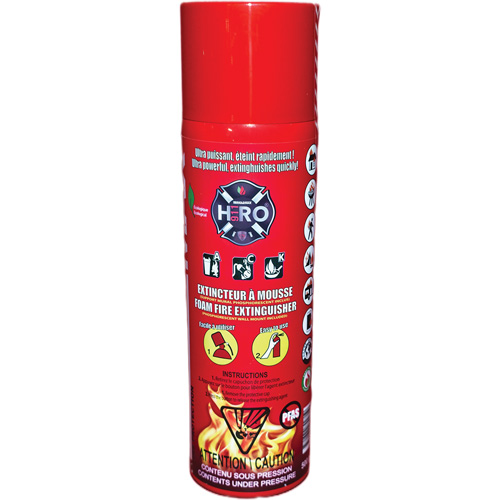 Hero 911 PFAS-Free Fire Extinguisher, ACK, 500 ml Capacity Les Distributions ICE