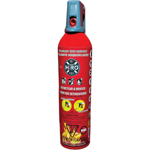 Hero 911 PFAS-Free Fire Extinguisher, ACK, 750 ml Capacity Les Distributions ICE