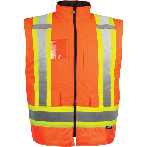 Manteau haute visibilit&eacute; 7-en-1, Polyester, Orange haute visibilit&eacute;, 2T-Grand Les Distributions ICE