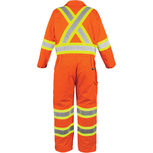 Combinaison non doubl&eacute;e haute visibilit&eacute;, Moyen, Orange haute visibilit&eacute; Les Distributions ICE