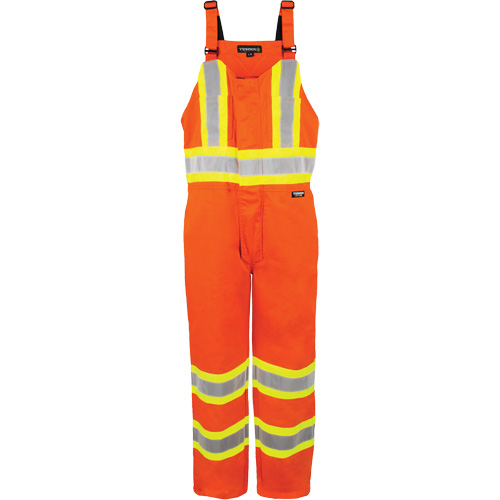 Salopette non doubl&eacute;e haute visibilit&eacute;, Petit, Orange haute visibilit&eacute; Les Distributions ICE