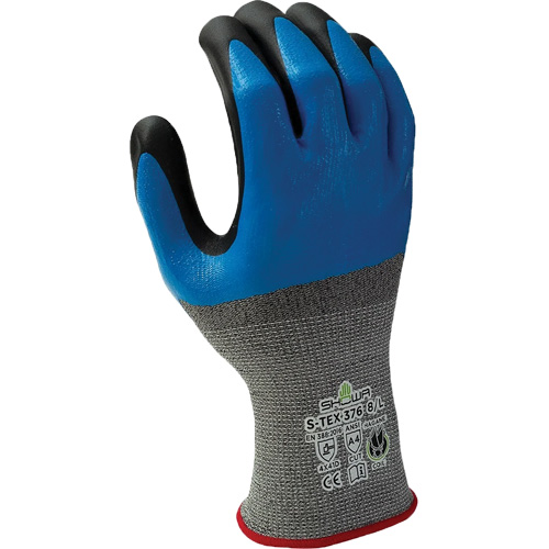 Gants r&eacute;sistant &agrave; la coupe 376, 9/T-Grand, R&ecirc;vetement Nitrile/Mousse de nitrile, Calibre 13, Enveloppe en Polyester/Acier inoxydable Les Distributions ICE
