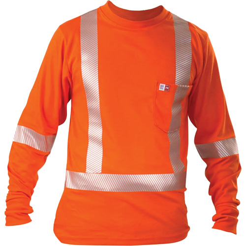 Long-Sleeved T-Shirt, 4X-Large, Orange Les Distributions ICE