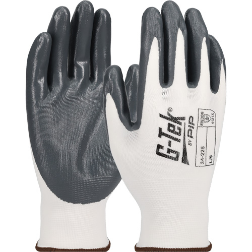 Gants en tricot sans couture G-Tek &eacute;conomiques, T-Grand, R&ecirc;vetement Nitrile, Calibre 13, Enveloppe en Nylon Les Distributions ICE