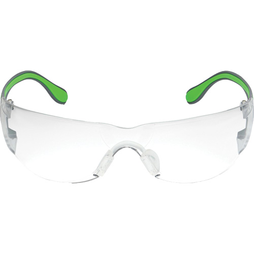 Lunettes de s&eacute;curit&eacute; gris/vert Adapt Lite, Lentille Transparent, Antibu&eacute;e/Anti-&eacute;gratignures, ANSI Z87+/R&eacute;pond ou surpasse la norme CSA Z94.3 Les Distributions ICE