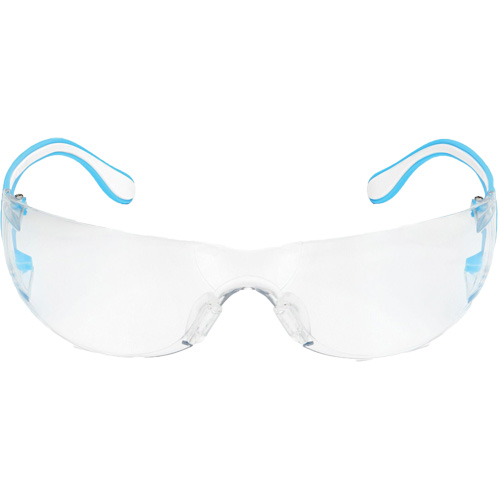 Adapt Lite Blue/White Safety Glasses, Clear Lens, Anti-Fog/Anti-Scratch, ANSI Z87+/Meets/Exceeds CSA Z94.3 Les Distributions ICE