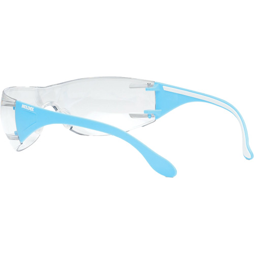 Adapt Lite Blue/White Safety Glasses, Clear Lens, Anti-Fog/Anti-Scratch, ANSI Z87+/Meets/Exceeds CSA Z94.3 Les Distributions ICE