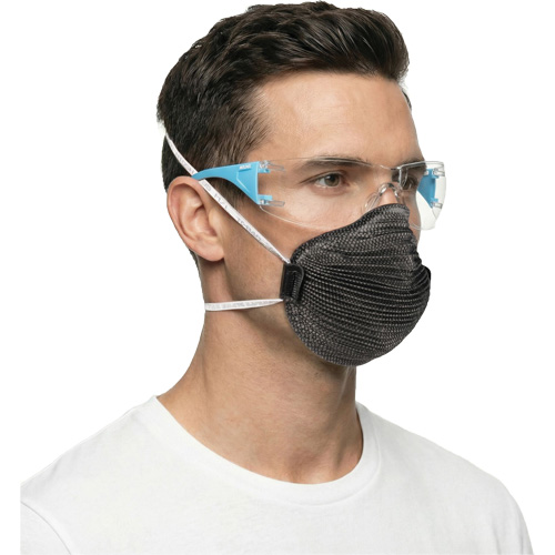 Adapt Lite Blue/White Safety Glasses, Clear Lens, Anti-Fog/Anti-Scratch, ANSI Z87+/Meets/Exceeds CSA Z94.3 Les Distributions ICE