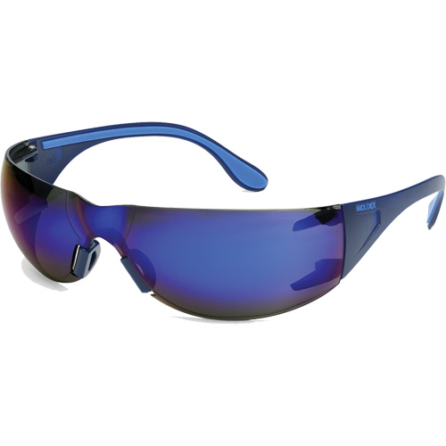 Adapt Lite Safety Glasses, Blue Mirror Lens, Anti-Fog/Anti-Scratch, ANSI Z87+/Meets/Exceeds CSA Z94.3 Les Distributions ICE