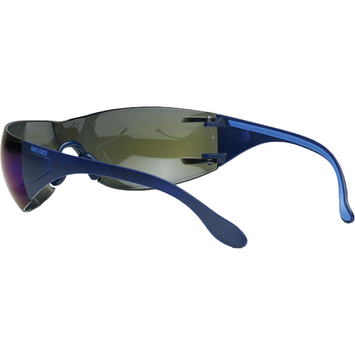Adapt Lite Safety Glasses, Blue Mirror Lens, Anti-Fog/Anti-Scratch, ANSI Z87+/Meets/Exceeds CSA Z94.3 Les Distributions ICE