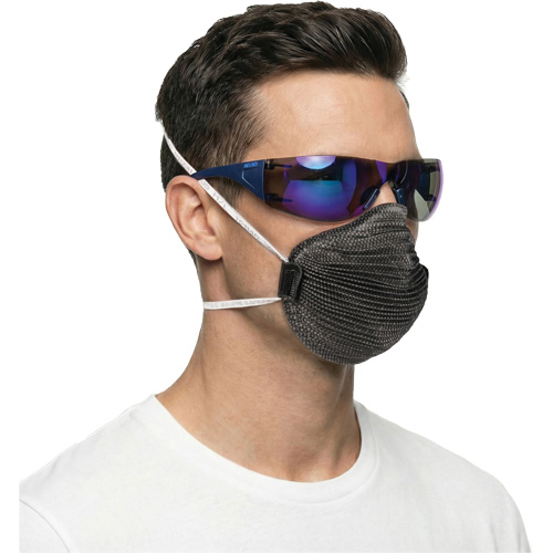 Adapt Lite Safety Glasses, Blue Mirror Lens, Anti-Fog/Anti-Scratch, ANSI Z87+/Meets/Exceeds CSA Z94.3 Les Distributions ICE