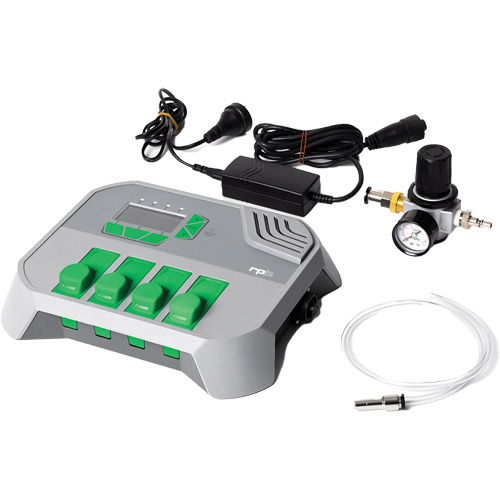 Moniteur de gaz GX4 avec cartouche CO de 5 ppm et ensemble d'adaptateur d'alimentation Les Distributions ICE