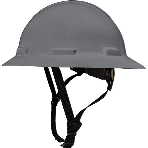 Casque de s&eacute;curit&eacute; &agrave; bordure compl&egrave;te LIDGUARD avec mentonni&egrave;re, R&eacute;pond aux normes CSA type 1, Suspension Rochet, Ventil&eacute; Les Distributions ICE