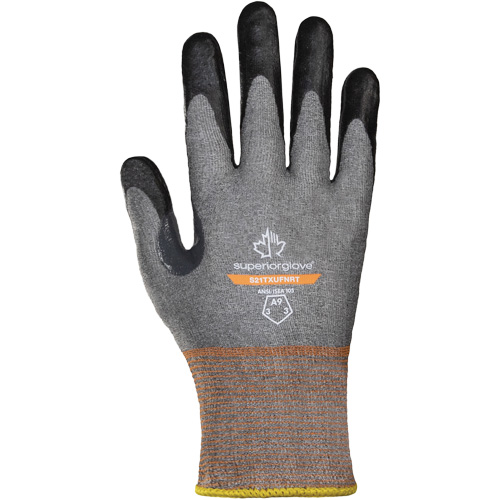 Gants ultra-minces Dexterity Pro S21TXUFNRT, Taille 5, Calibre 21, Rev&ecirc;tement Mousse de nitrile, Enveloppe en Nylon/TenActiv, ASTM ANSI niveau A9 Les Distributions ICE