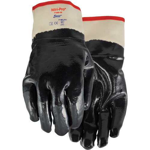 Gants enduits Nitri-Pro, 9/Grand, R&ecirc;vetement Nitrile, Enveloppe en Jersey/Coton Les Distributions ICE