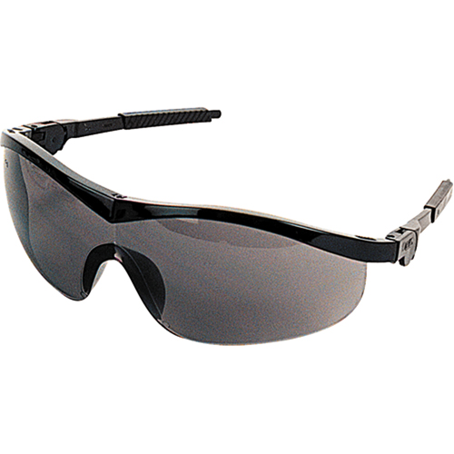 Lunettes de s&eacute;curit&eacute; Storm, Lentille Grise/fum&eacute;e, Anti-&eacute;gratignures, ANSI Z87+ Les Distributions ICE