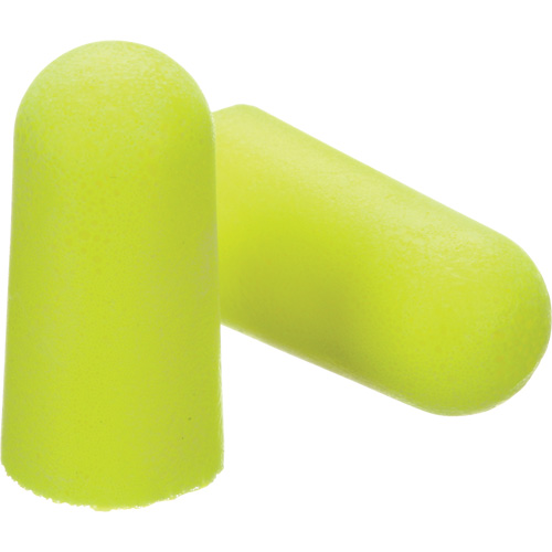 Bouchons d'oreilles n&eacute;on jaune E-A-Rsoft, Vrac - Sac en poly Les Distributions ICE