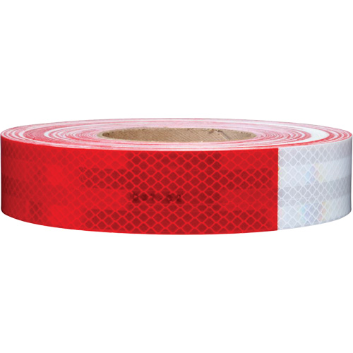 3M Scotchlite Diamond Grade Conspicuity Sheeting Series 985, 2" W x 12" L, Red & White Les Distributions ICE