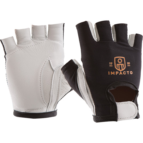 Gant droit antichoc, Taille Moyen, Paume Ch&egrave;vre/Cuir refendu Les Distributions ICE